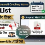Mukhyamantri Anuprati Coaching Yojana Merit List pdf download