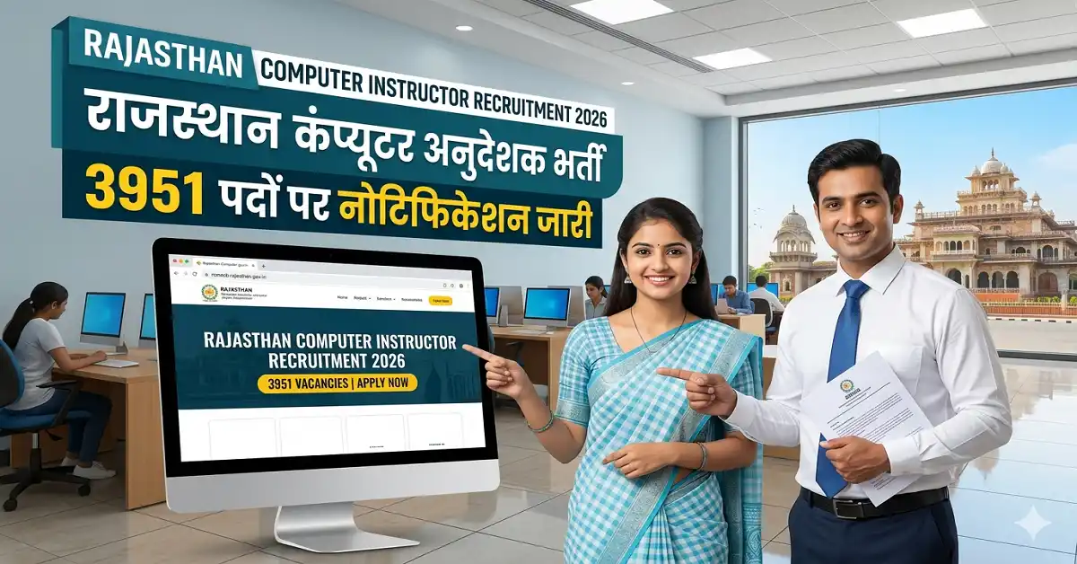 Rajasthan Computer Instructor Recruitment 2026 pdf download
