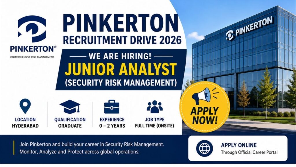 Pinkerton Recruitment Drive 2026