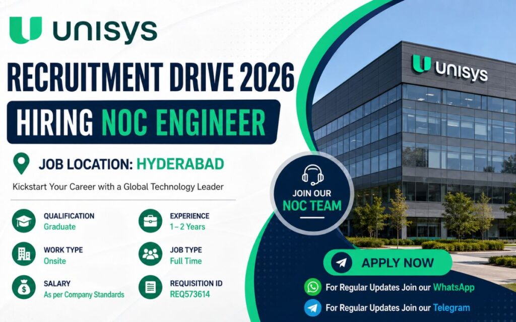 Unisys Recruitment Drive 2026